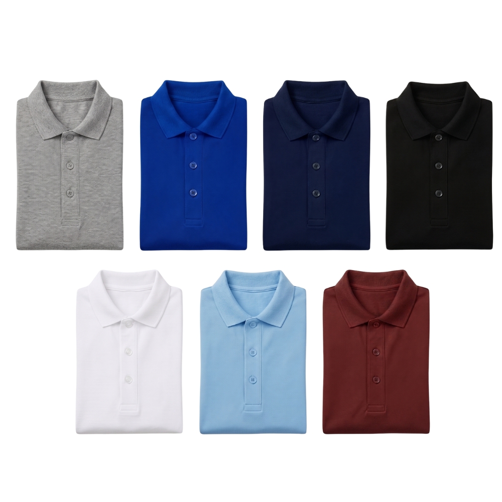 Polo T Shirt - 100% Cotton Inside & 100% Polyester Outside - Sa - Custom Premium Apparel | KARDHAR