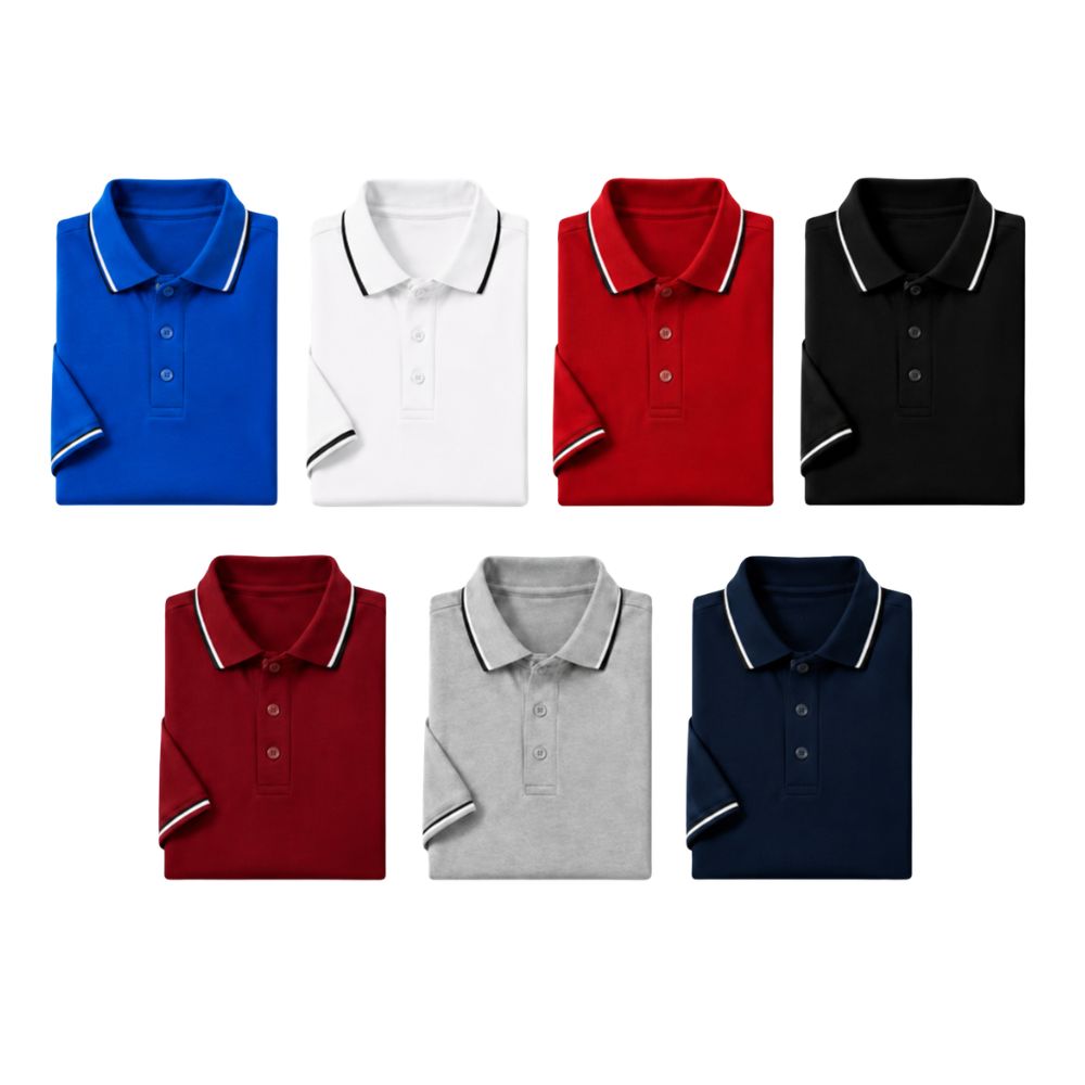 Polo T Shirt- 100% Premium Cotton-pt - Custom Premium Apparel | KARDHAR