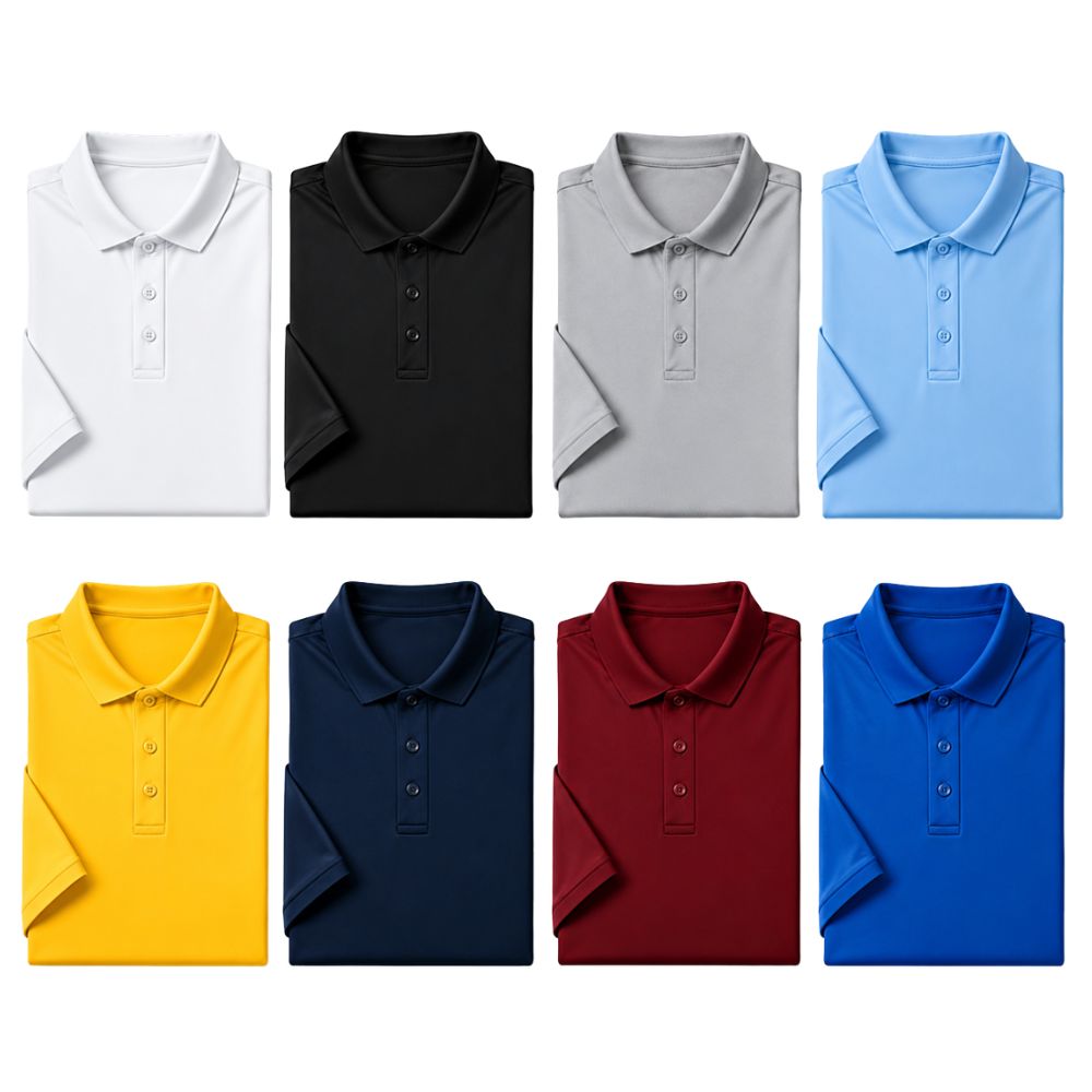 Polo T Shirt- 100% Premium Polyster - Rs - Custom Premium Apparel | KARDHAR